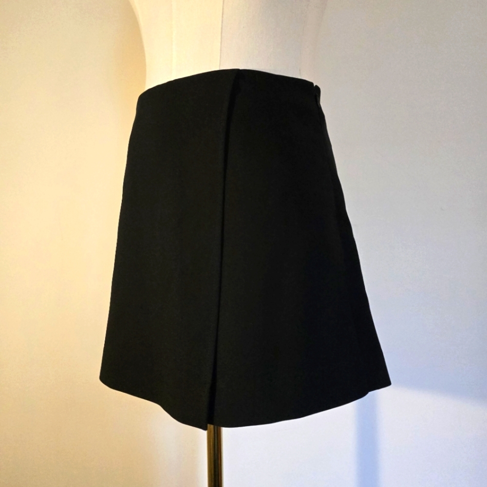 ZARA Black Slit Skort